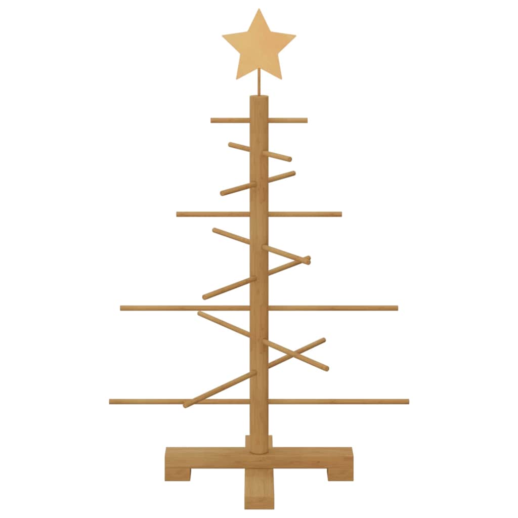 Ξύλινο Χριστουγεννιάτικο Δέντρο με βάση Καφέ 75 cm Μπαμπού - Image 5