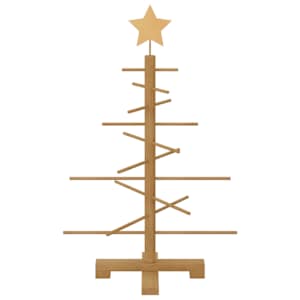 Dřevěný vánoční strom s stojanem Hnědá 75 cm bambus - obrázek 5