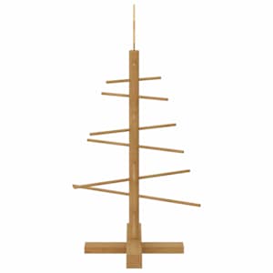 Dřevěný vánoční strom s stojanem Hnědá 75 cm bambus - obrázek 6
