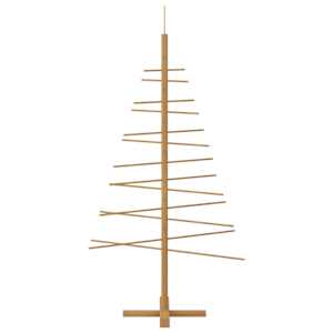 Dřevěný vánoční strom s stojanem Hnědá 150 cm bambus - obrázek 6