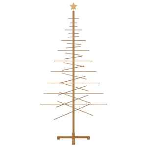 Dřevěný vánoční strom s stojanem Hnědá 210 cm bambus - obrázek 5