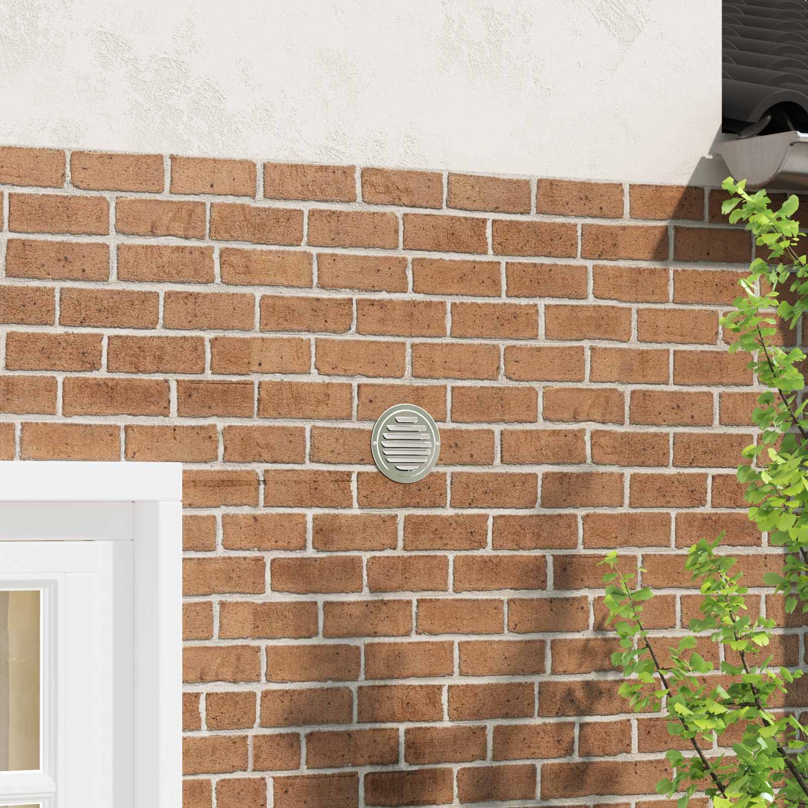 vidaXL Lüftungsgitter 4 pcs Silber 80 mm Edelstahl