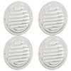 vidaXL &Otilde;hu ventilatsioonikatted 4 tk H&otilde;bedane 80 mm Roostevaba teras