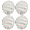 vidaXL &Otilde;hu ventilatsioonikatted 4 tk H&otilde;bedane 115 mm Roostevaba teras