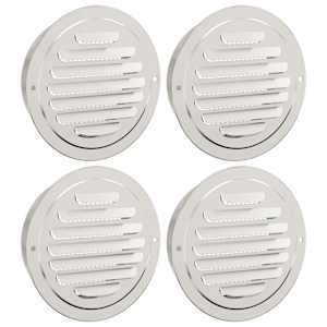 Kryty vzduchových ventilátorů 4 pcs Stříbrná 125 mm - obrázek 2