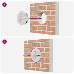 Kryty vzduchových ventilátorů 4 pcs Stříbrná 125 mm - obrázek 10