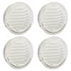 vidaXL &Otilde;hu ventilatsioonikatted 4 tk H&otilde;bedane 150 mm Roostevaba teras