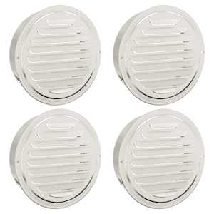 Kryty vzduchových ventilátorů 4 pcs Stříbrná 150 mm - obrázek 2