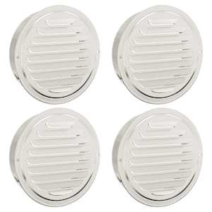 Kryty vzduchových ventilátorů 4 pcs Stříbrná 200 mm - obrázek 2
