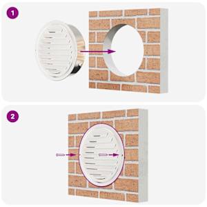 Kryty vzduchových ventilátorů 4 pcs Stříbrná 200 mm - obrázek 10