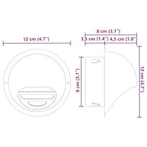 Kryty vzduchových ventilátorů 2 pcs Stříbrná 80 mm - obrázek 11
