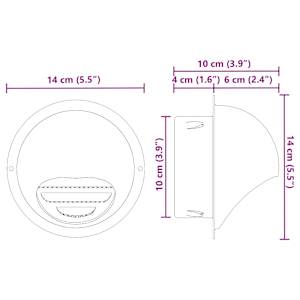 Kryty vzduchových ventilátorů 2 pcs Stříbrná 100 mm - obrázek 11