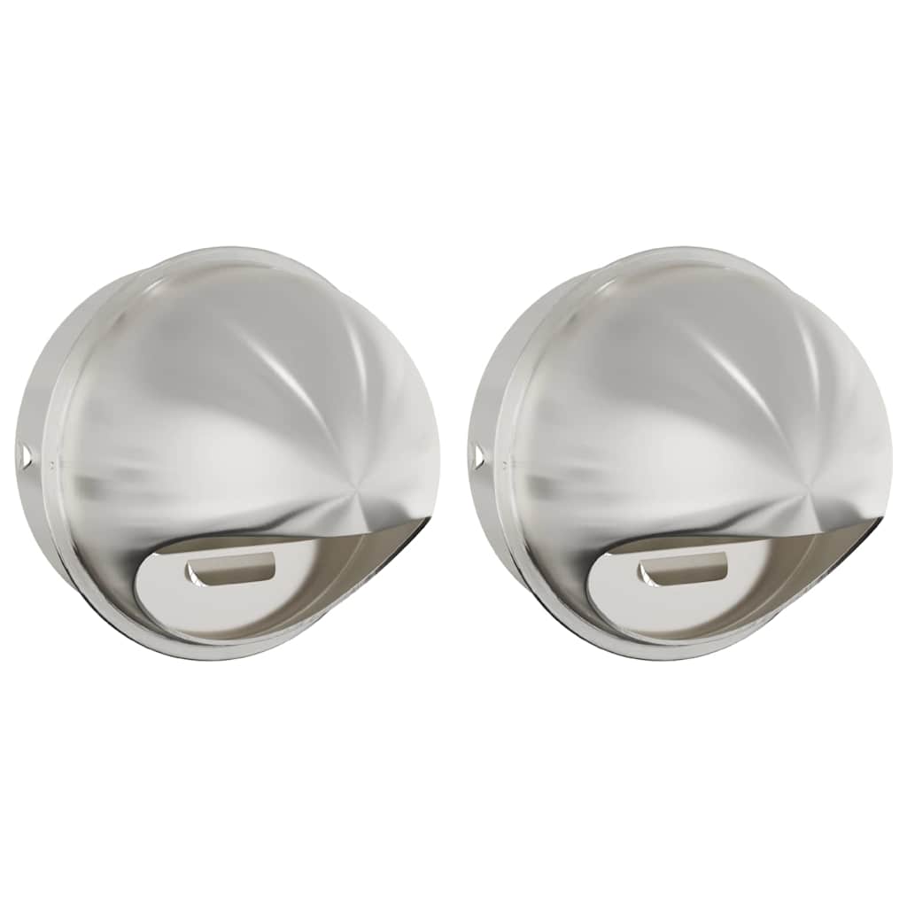Luchtventilatie roosters 2 pcs Zilver 200 mm Roestvrij staal image 2