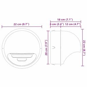 Kryty vzduchových ventilátorů 2 pcs Stříbrná 200 mm - obrázek 11