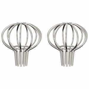 Ochrana listů okapů 2 pcs Stříbrná 50 mm Nerezová ocel - obrázek 3