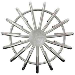Ochrana listů okapů 2 pcs Stříbrná 110 mm Nerezová ocel - obrázek 6