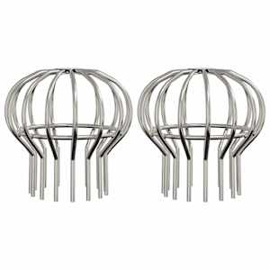 Ochrana listů okapů 2 pcs Stříbrná 110 mm Nerezová ocel - obrázek 3