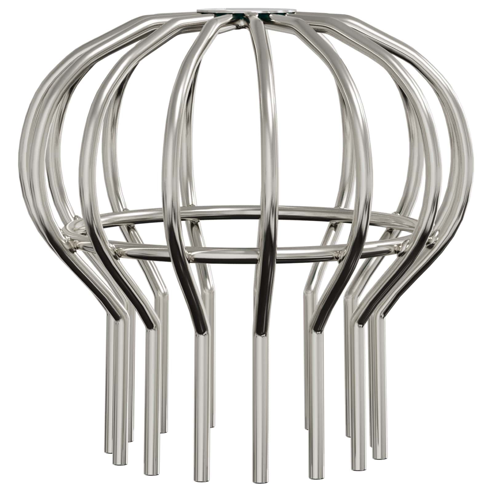 Zaščita za listje na žlebu 8 pcs srebrna 110 mm Nerjaveče jeklo - slika 2