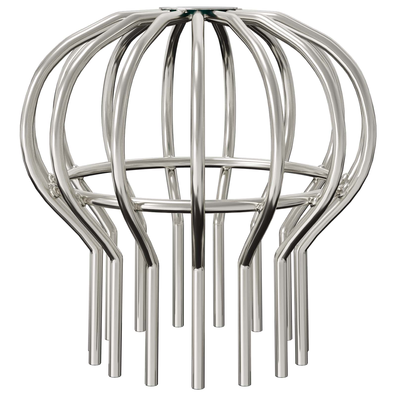 Zaščita za listje na žlebu 8 pcs srebrna 110 mm Nerjaveče jeklo - slika 5