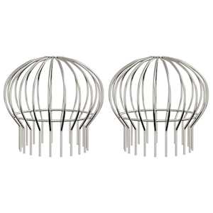 Ochrana listů okapů 2 pcs Stříbrná 200 mm Nerezová ocel - obrázek 2