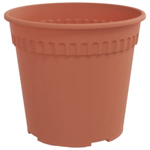 Kulatý květináč 6 pcs Cihlově červená Ø 19 x 16 cm Plast - obrázek 5