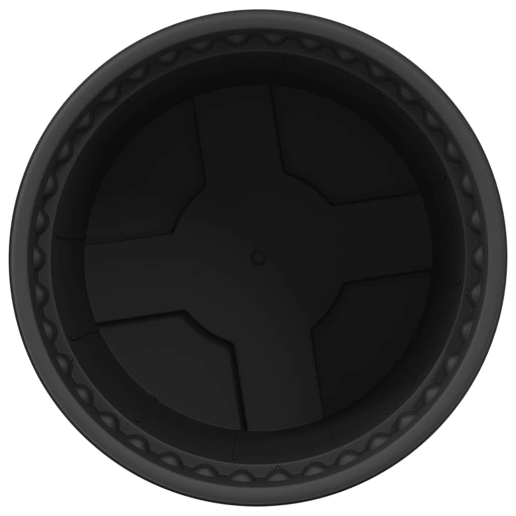 Okrogli cvetlični lonec 24 pcs Črna Ø 12,5 x 10 cm Plastika - slika 6