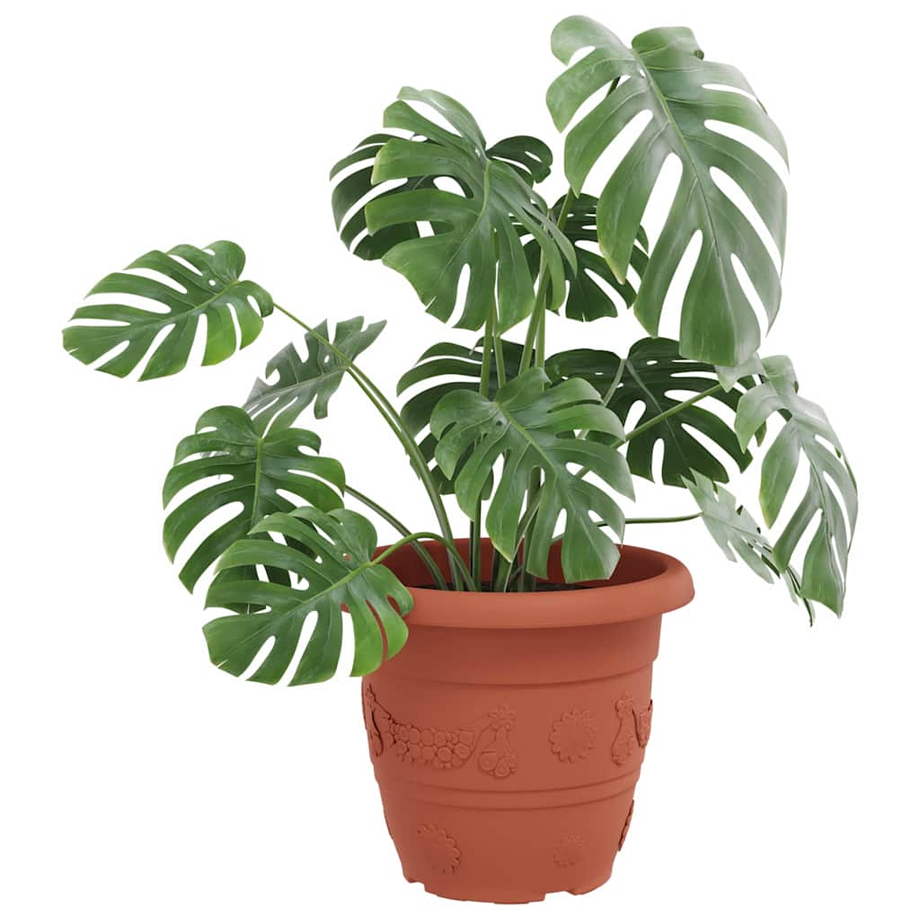 Ronde Bloempot 24 pcs Baksteenrood Ø 26 x 21.5 cm Kunststof image 3