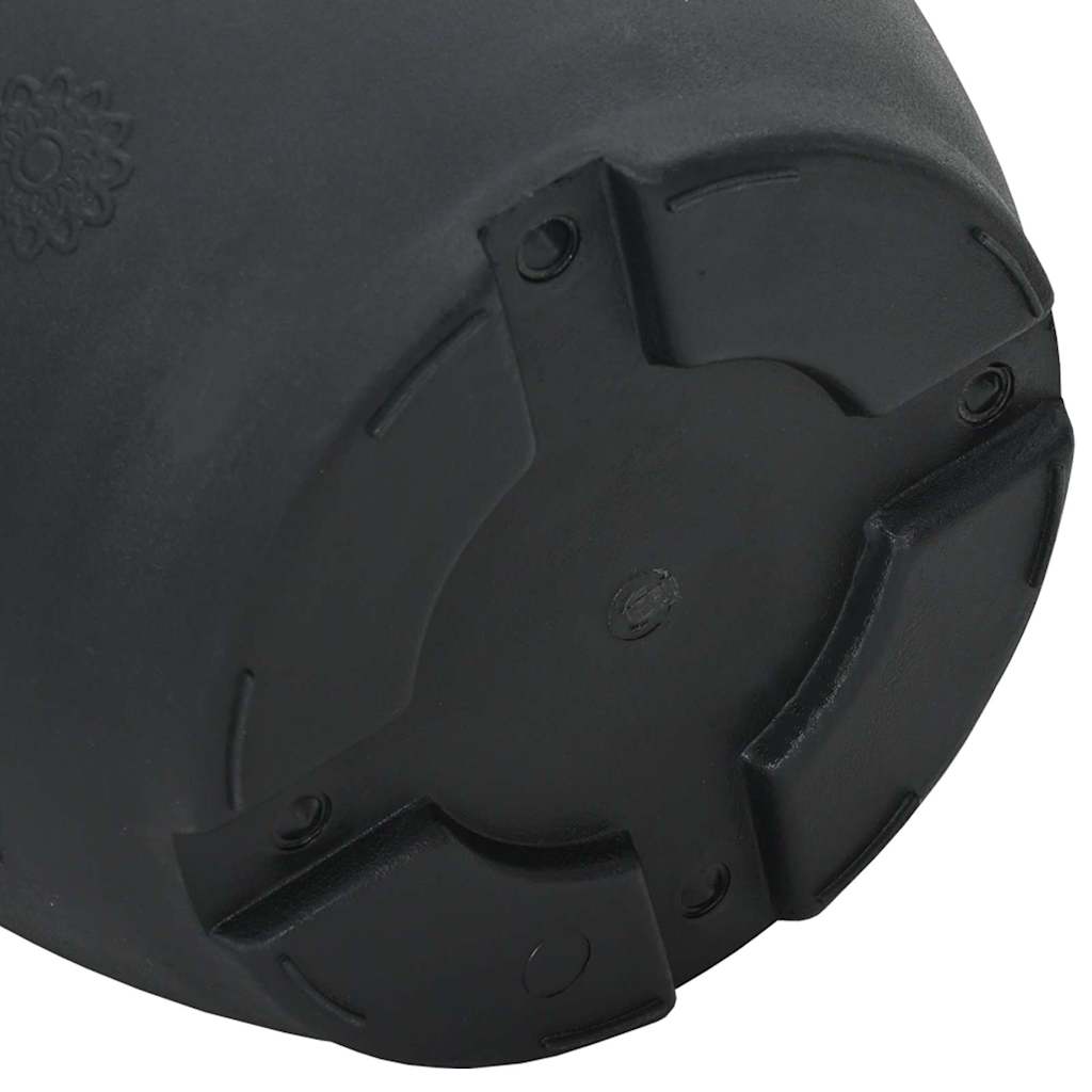 Okrogli cvetlični lonec 24 pcs Črna Ø 26 x 21.5 cm Plastika - slika 8