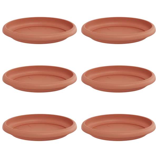 vidaXL Ringikujuline Lilletaldrik 6 tk Kohviroosa &Oslash; 14 x 2 cm