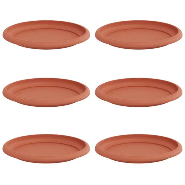 vidaXL Ringikujuline Lilletaldrik 6 tk Kohviroosa &Oslash; 17,5 x 2 cm