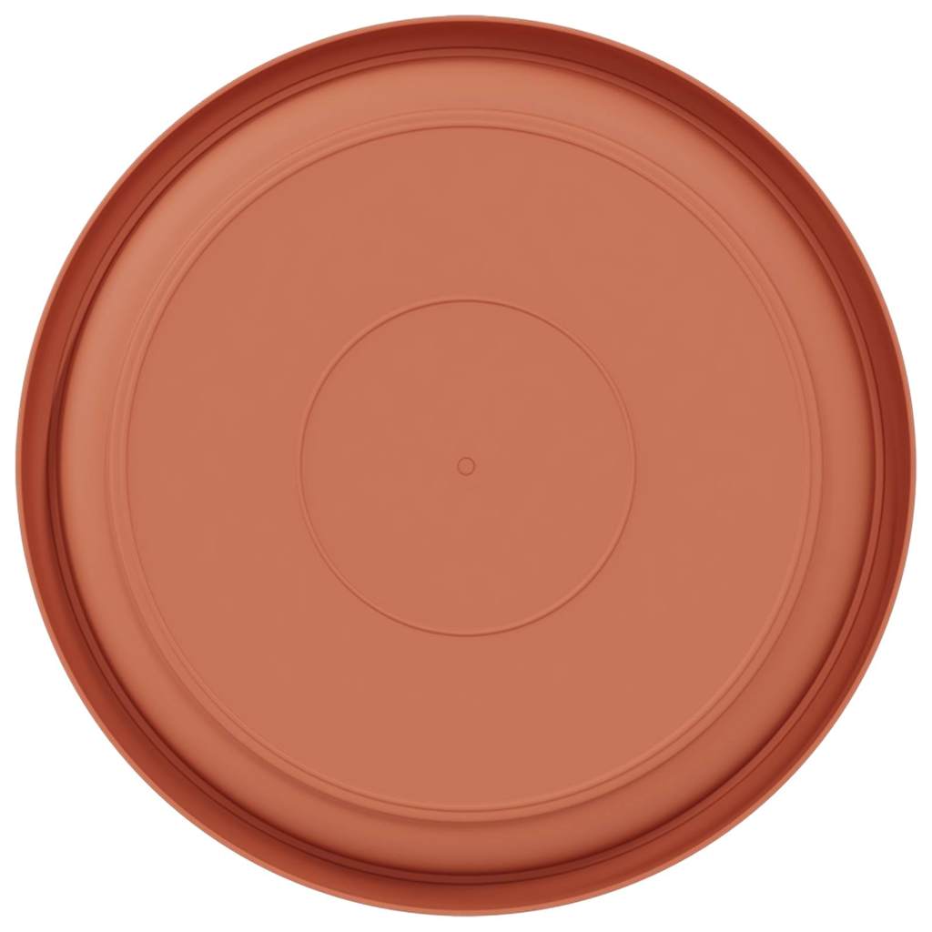 Tavă rotundă pentru flori 6 pcs Roșu cărămidă Ø 14 x 2 cm [5]