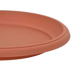 Kruhový květinový tácek 6 pcs Cihlově červená Ø 27 x 2,5 cm - obrázek 9