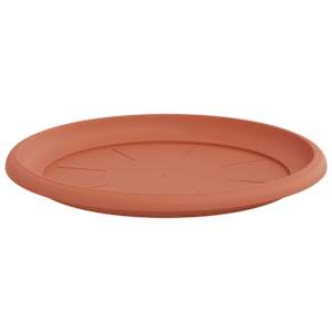 Kruhový květinový tácek 6 pcs Cihlově červená Ø 27 x 2,5 cm - obrázek 5