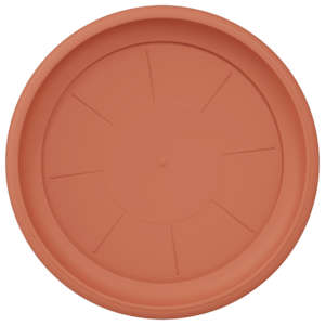 Kruhový květinový tácek 6 pcs Cihlově červená Ø 27 x 2,5 cm - obrázek 7