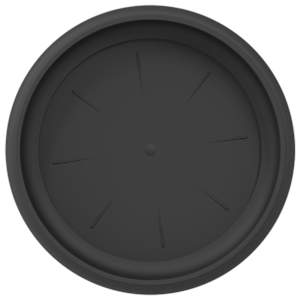 Kruhový květinový tácek 6 pcs Černá Ø 17,5 x 2 cm Plast - obrázek 7