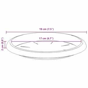 Kruhový květinový tácek 24 pcs Cihlově červená Ø 14 x 2 cm - obrázek 10