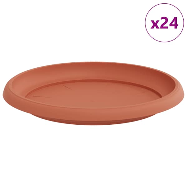 vidaXL Ringikujuline Lilletaldrik 24 tk Kohviroosa &Oslash; 21,5 x 2,5 cm
