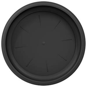 Kruhový květinový tácek 24 pcs Černá Ø 15,5 x 2 cm Plast - obrázek 7