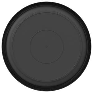 Kruhový květinový tácek 24 pcs Černá Ø 21,5 x 2,5 cm Plast - obrázek 6