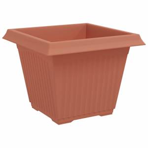 Čtvercový květináč 6 pcs Cihlově červená 43 x 43 x 33,5 cm - obrázek 5