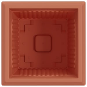 Čtvercový květináč 6 pcs Cihlově červená 43 x 43 x 33,5 cm - obrázek 7