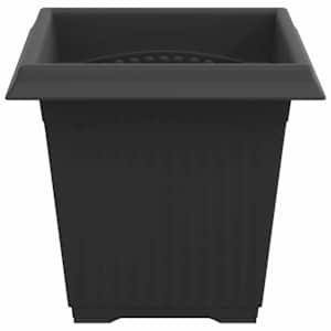 Čtvercový květináč 6 pcs Černá 16 x 16 x 14 cm Plast - obrázek 6