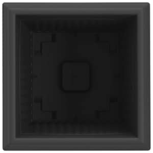 Čtvercový květináč 6 pcs Černá 16 x 16 x 14 cm Plast - obrázek 7