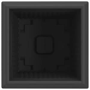Čtvercový květináč 6 pcs Černá 20 x 20 x 16 cm Plast - obrázek 7