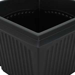Čtvercový květináč 6 pcs Černá 23 x 23 x 17,5 cm Plast - obrázek 8