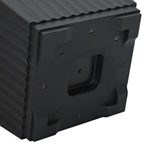 Čtvercový květináč 6 pcs Černá 23 x 23 x 17,5 cm Plast - obrázek 9