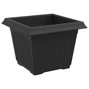 Čtvercový květináč 6 pcs Černá 23 x 23 x 17,5 cm Plast - obrázek 5