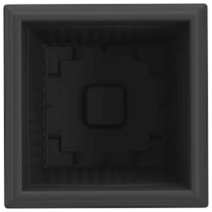 Čtvercový květináč 6 pcs Černá 33 x 33 x 26 cm Plast - obrázek 7