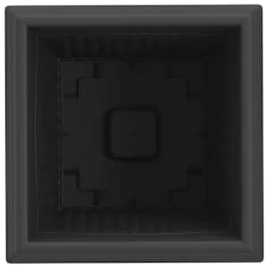 Čtvercový květináč 6 pcs Černá 38 x 38 x 30 cm Plast - obrázek 7