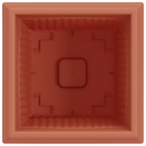 Čtvercový květináč 24 pcs Cihlově červená 20 x 20 x 16 cm Plast - obrázek 7